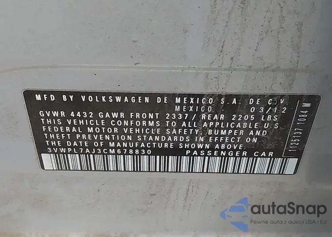 3VWPL7AJ3CM678830: 42304424