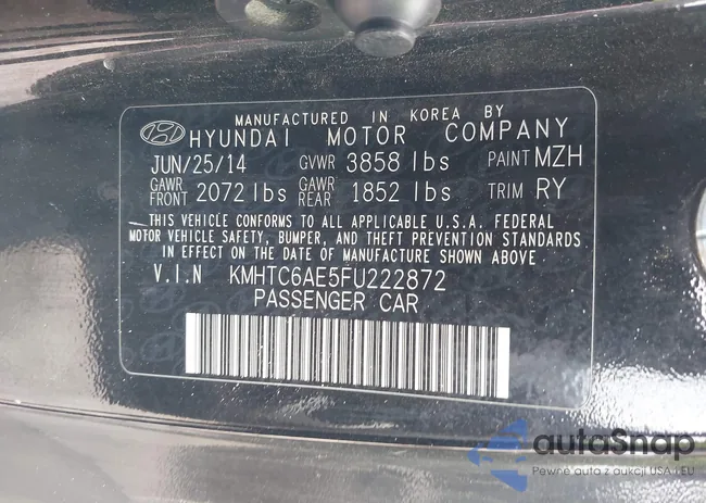 KMHTC6AE5FU222872: 42304677