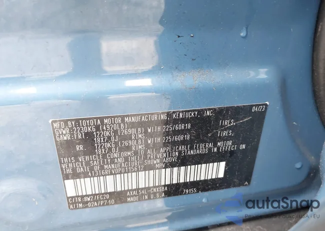 4T3T6RFV0PU115612: 42304697