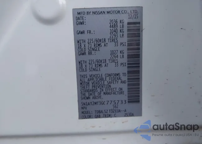 5N1AT2MT3GC775733: 42304747