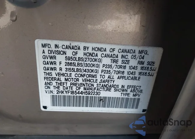 2HKYF18544H592230: 42305195