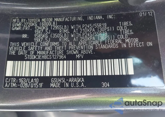 5TDDK3EH8CS127964: 42305349