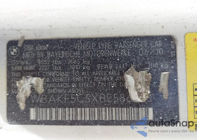 WBAKF5C5XBE586463: 42305431