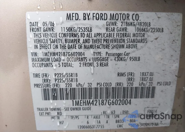 1MEHM42187G602004: 42305561