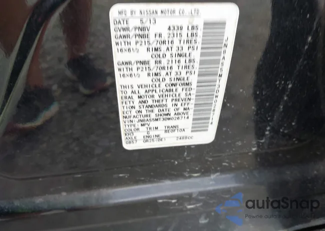 JN8AS5MT3DW026714: 42305689