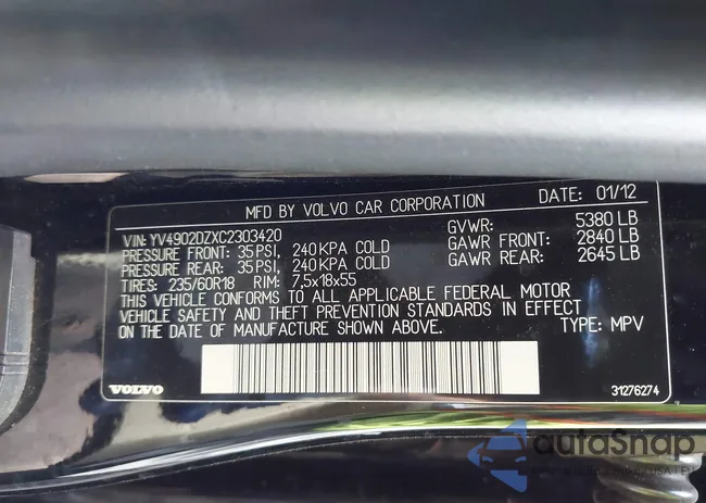 YV4902DZXC2303420: 42305728