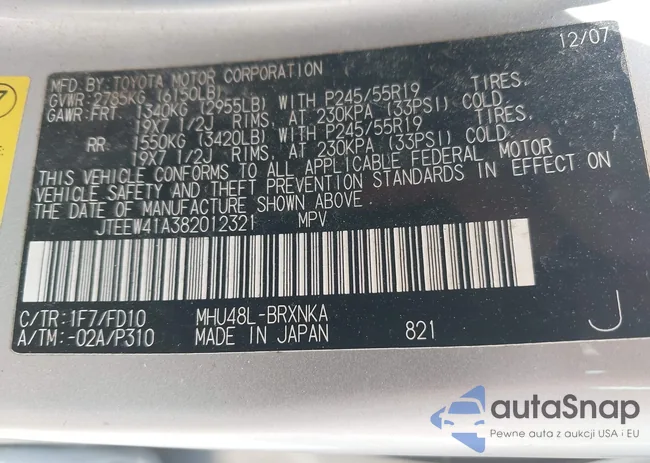 JTEEW41A382012321: 42305733