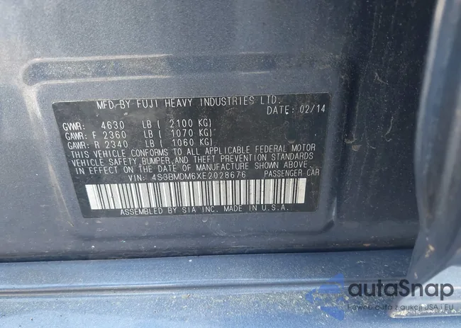 4S3BMDM6XE2028676: 42305013