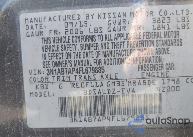 3N1AB7AP4FL679885: 42305153