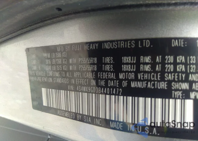 4S4WX9GD3B4401472: 42306230