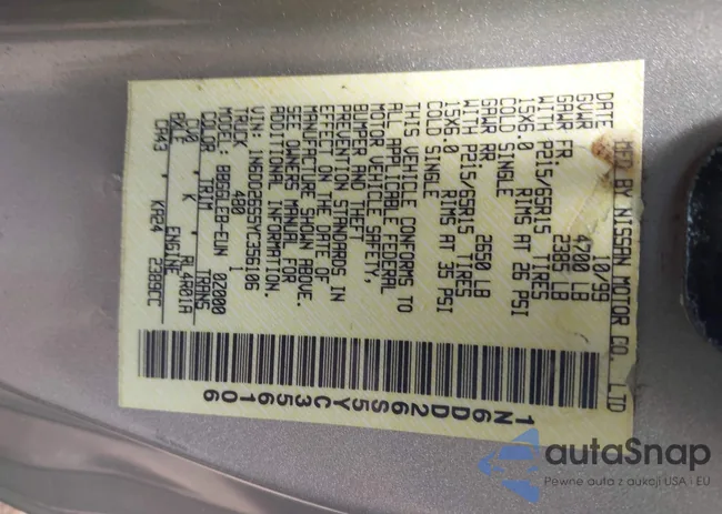 1N6DD26S5YC356106: 42306308