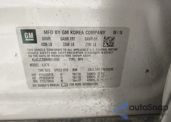 KL4CJCSB9HB014998: 42306327