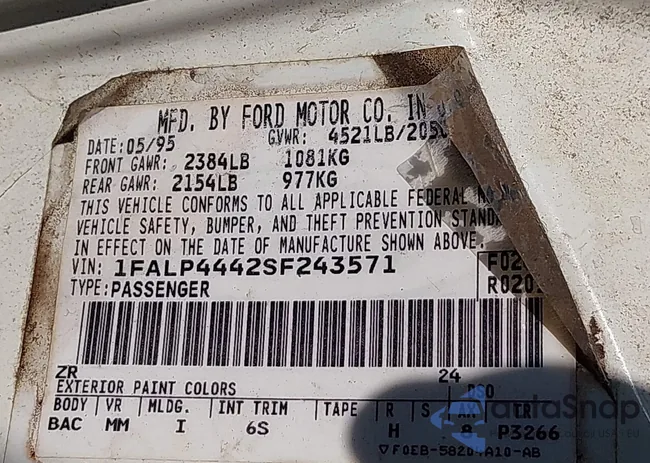 1FALP4442SF243571: 42306376