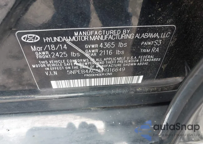 5NPEB4AC5EH916649: 42306409