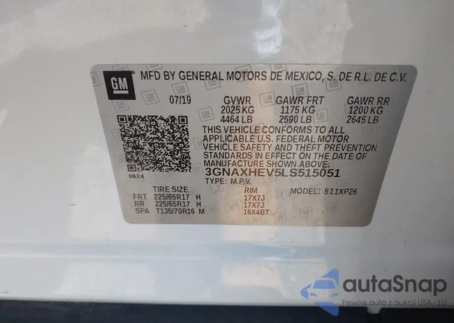 3GNAXHEV5LS515051: 42306780