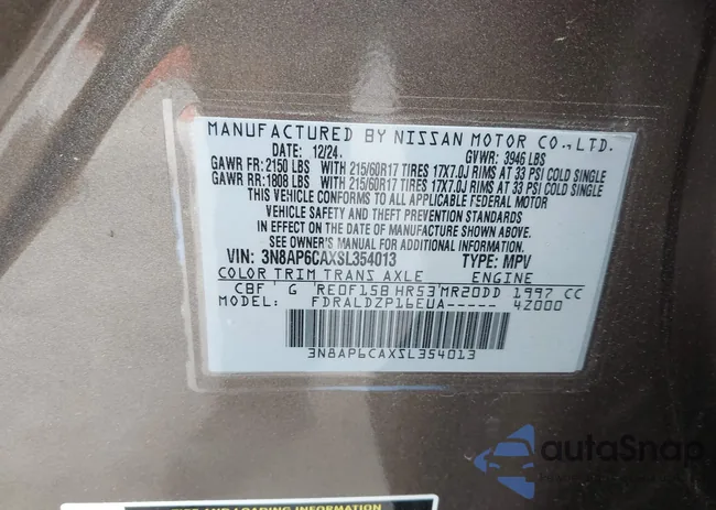 3N8AP6CAXSL354013: 42305835