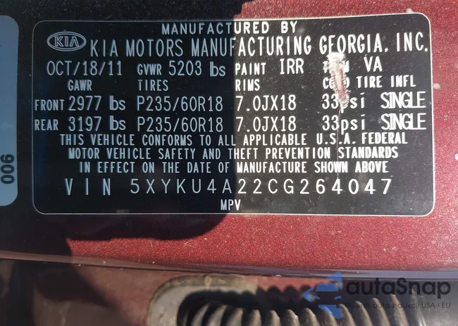 5XYKU4A22CG264047: 42305869