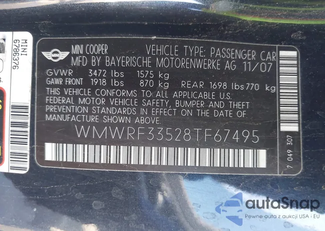 WMWRF33528TF67495: 42305873