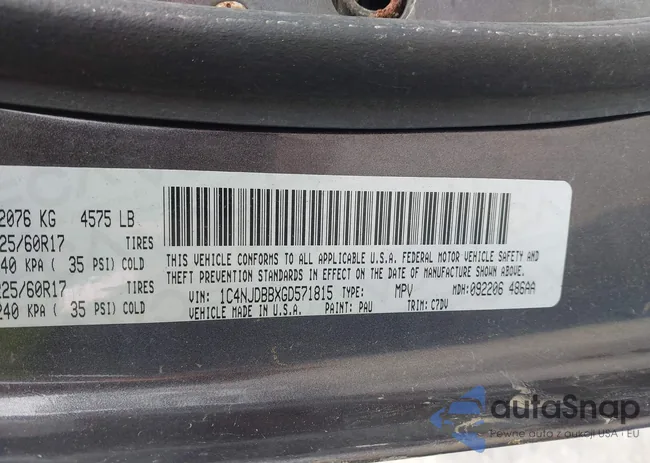 1C4NJDBBXGD571815: 42307388