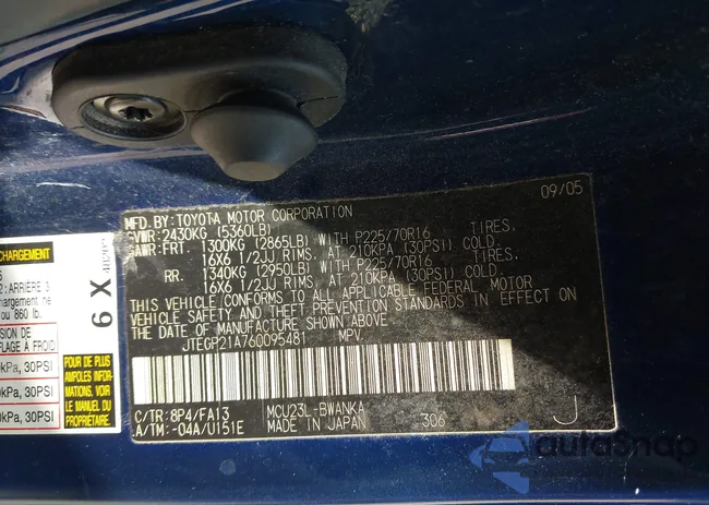 JTEGP21A760095481: 42307399