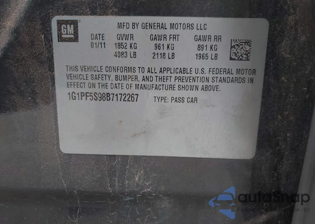 1G1PF5S98B7172267: 42307433