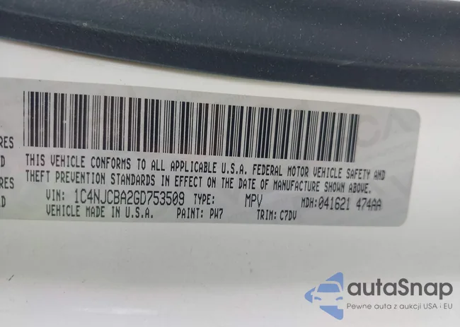 1C4NJCBA2GD753509: 42307483