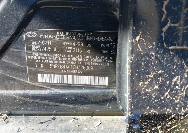 5NPEB4AC1CH376309: 42307638