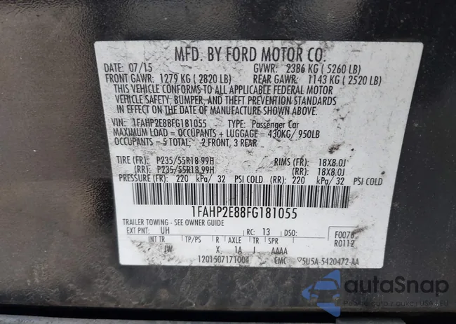 1FAHP2E88FG181055: 42307640