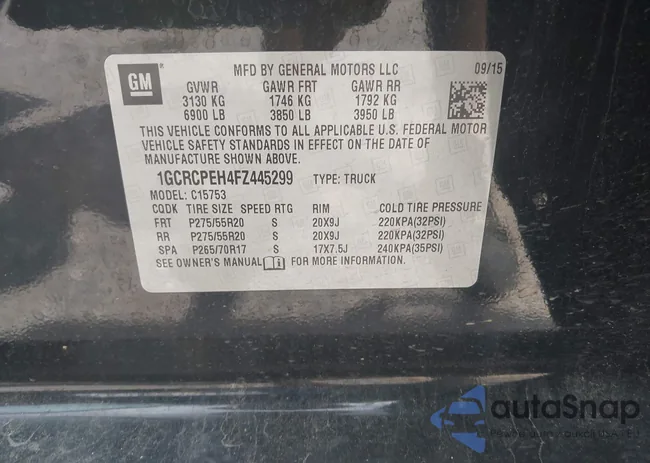 1GCRCPEH4FZ445299: 42307734