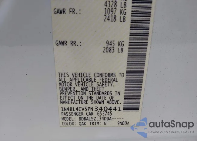 1N4BL4CV5PN340441: 42306784