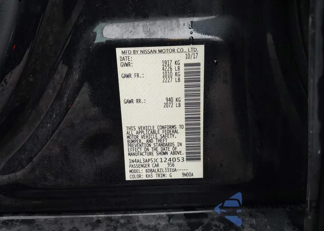 1N4AL3AP5JC124053: 42306943