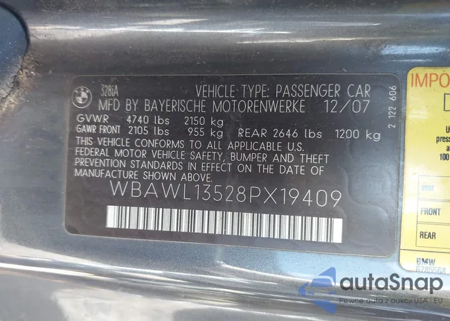 WBAWL13528PX19409: 42306989