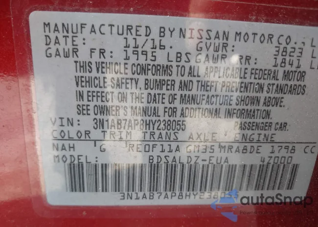 3N1AB7AP8HY238055: 42307175