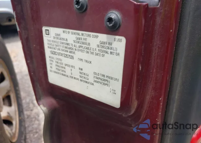 1GCEC19T4YZ257539: 42308265