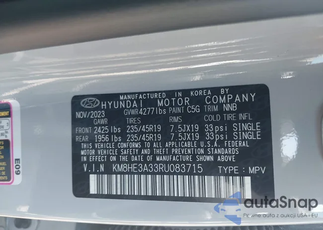 KM8HE3A33RU083715: 42308331