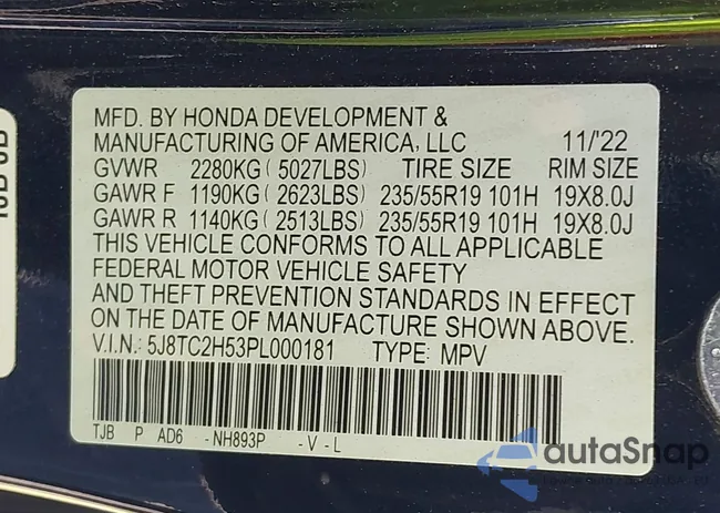 5J8TC2H53PL000181: 42308339