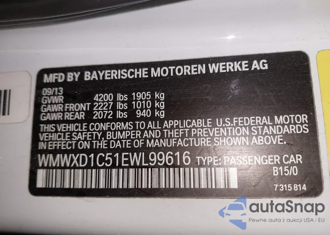 WMWXD1C51EWL99616: 42308386