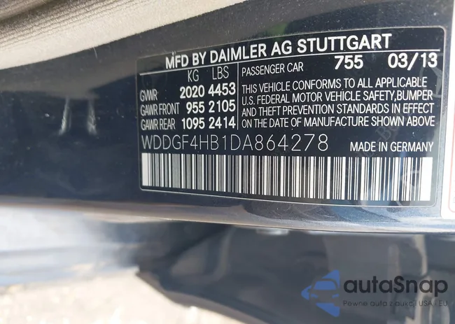 WDDGF4HB1DA864278: 42308417