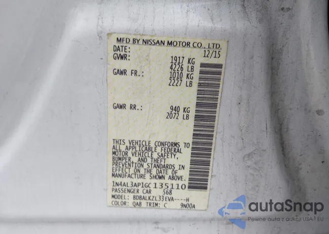 1N4AL3AP1GC135110: 42308473