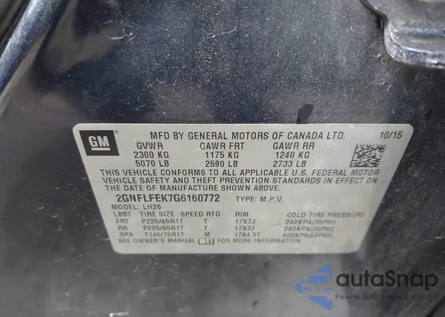 2GNFLFEK7G6160772: 42308499