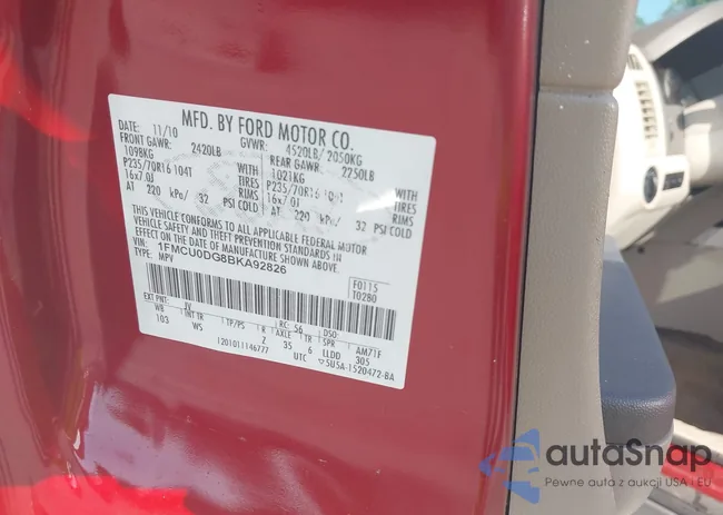 1FMCU0DG8BKA92826: 42308627