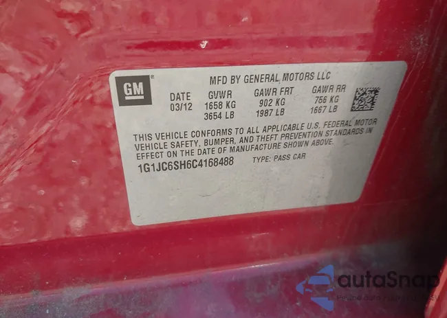 1G1JC6SH6C4168488: 42308645