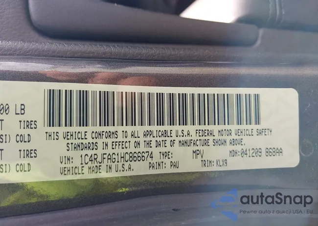 1C4RJFAG1HC866674: 42308653