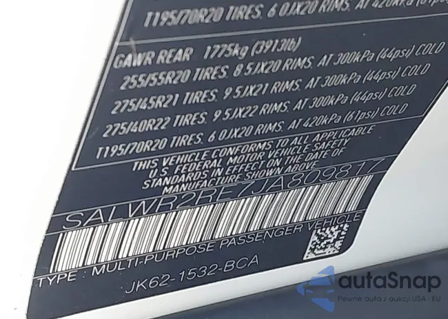 SALWR2RE7JA809817: 42308693