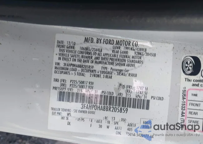 3FAHP0HA8BR205859: 42308749