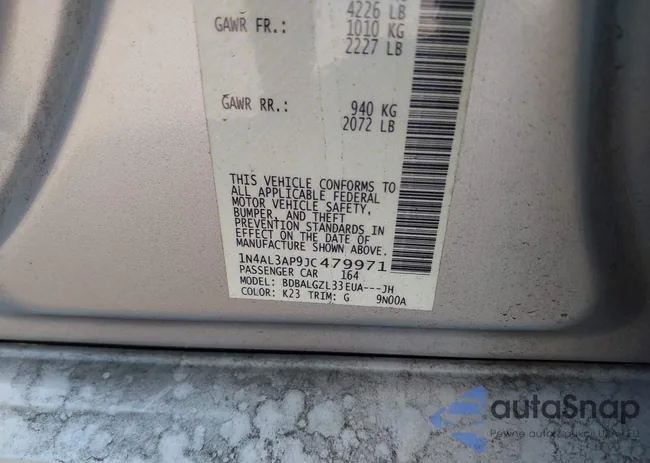 1N4AL3AP9JC479971: 42307786