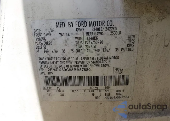 2FMDK39C98BA57880: 42307863