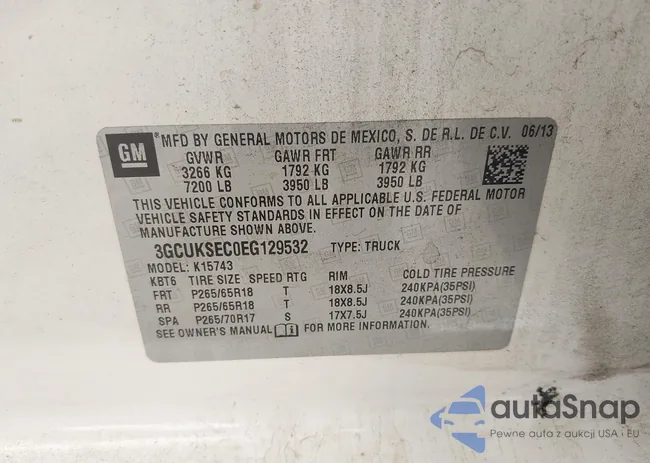 3GCUKSEC0EG129532: 42307931