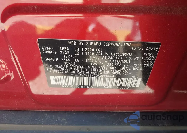 4S4BSENC3K3228364: 42308062