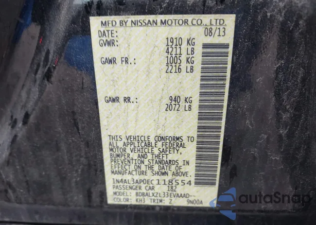 1N4AL3AP0EC118554: 42309311